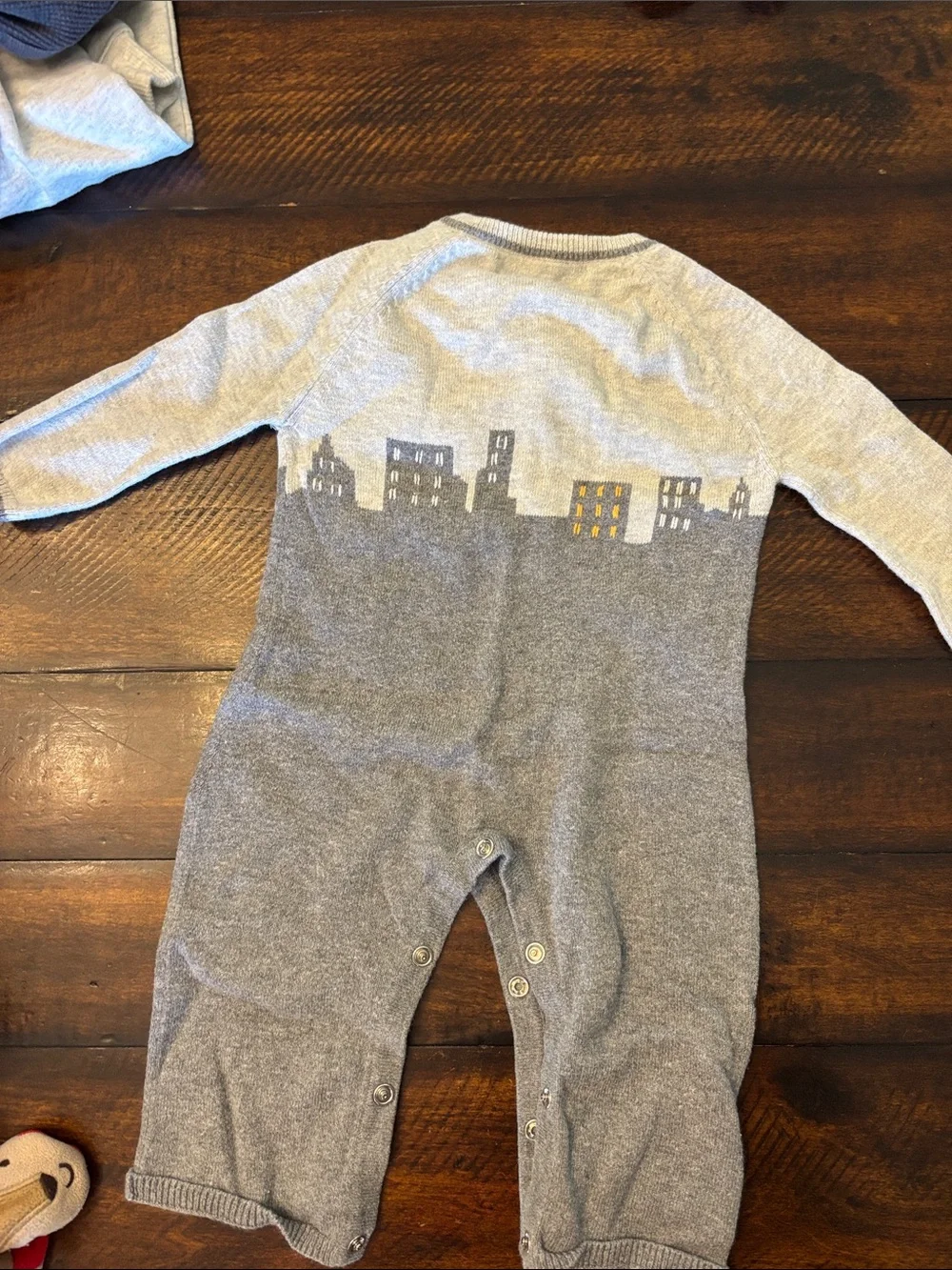 Lucky Jade Gray Skyline Knit One-Piece